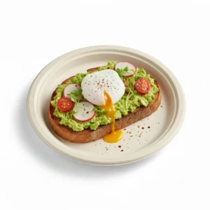 Risseup 10" 1 Compartment Compostable Sugarcane Bagasse Plate