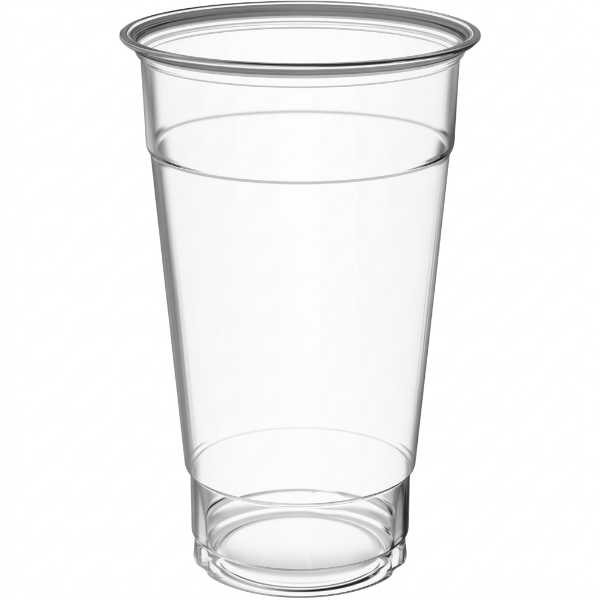 Risseup 20 Oz Crystal-Clear Disposable PET Plastic Cold Cup C-RC20 98MM - Image 2