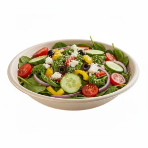 Risseup 24 Oz Compostable Sugarcane Bagasse Round Bowl