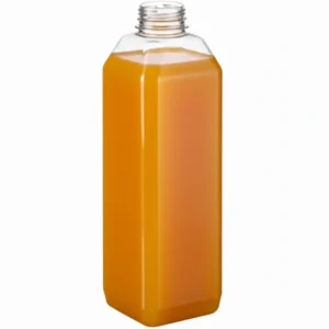 Risseup 32 Oz Square Juice Bottle – Clear PET