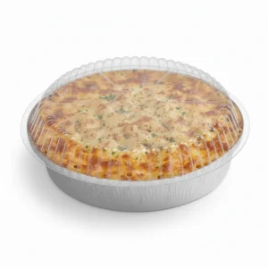 Risseup 7" Clear Plastic Dome Lid for Round Foil Container