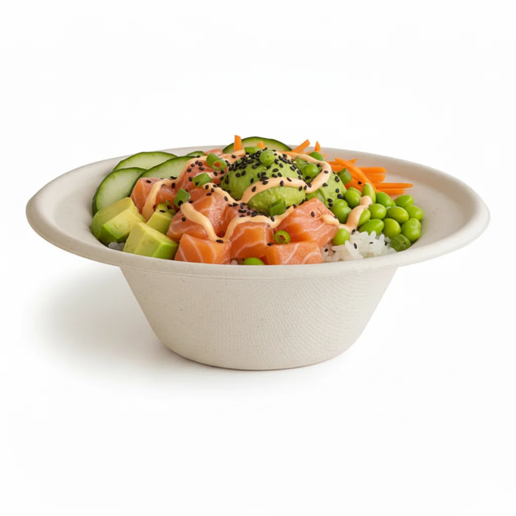 Risseup 8 Oz Compostable Sugarcane Bagasse Round Bowl