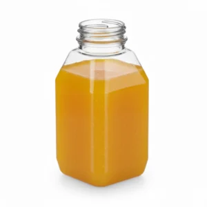 Risseup 8 Oz Square Juice Bottle – Clear PET