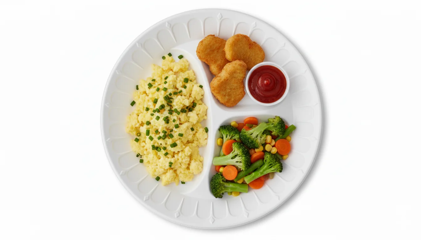 Risseup 9" White Disposable Foam Plate 1 Compartment