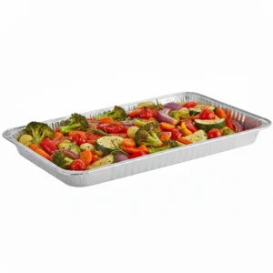 Risseup Extra Heavy-Duty Aluminum Full Size Medium Steamable Shallow Table Pan