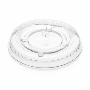 Risseup 1 Oz Clear Plastic Portion Cup Lid – Leak-Resistant PET Food Container Cover